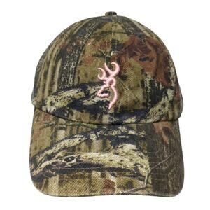 Browning Strapback Baseball Hat Multicolor One Size Camo Hunting Outdoor